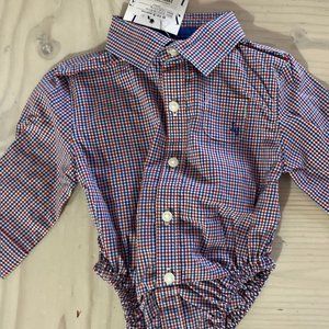Janie and Jack Buttoned Onesie (0-3 months)